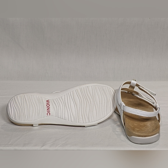 NEW Vionic Womens Ultra Comfortable Sandal Sz 9 white pearls - Picture 3 of 4